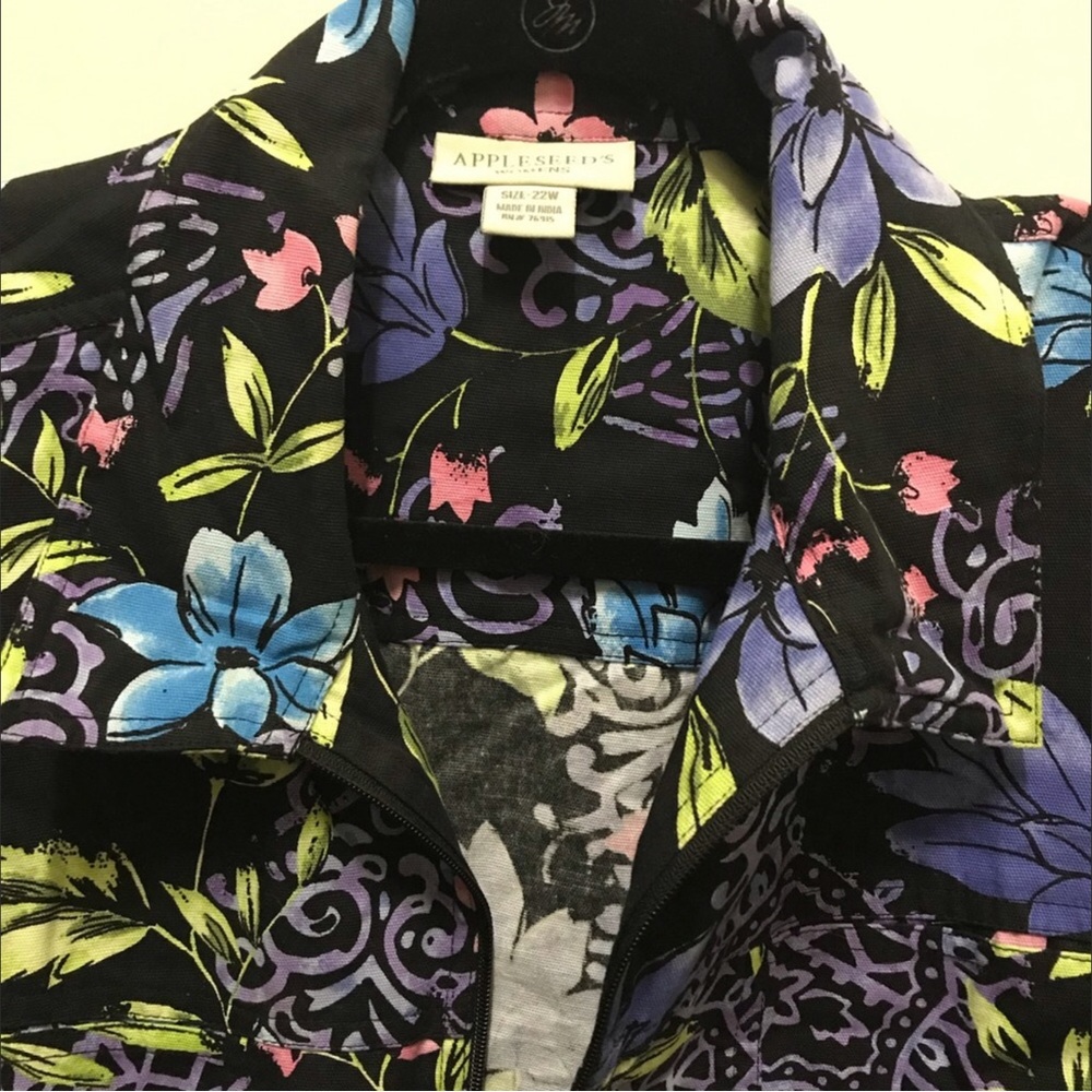 Appleseed’s Plus Size/Tall Fashion Floral Colorful Zi… Gem